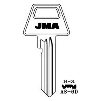 Jma As D Cylinder Key Blank For Assa Fire And Security Wales