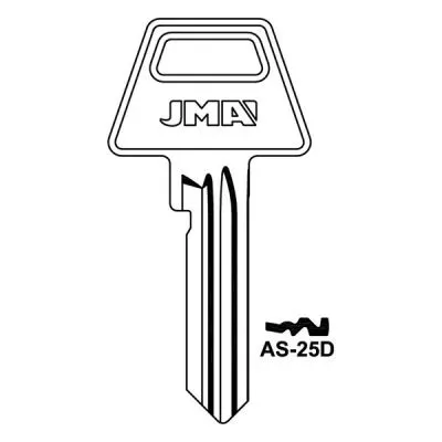 Jma As D Cylinder Key Blank Tm For Assa Fire And Security Wales