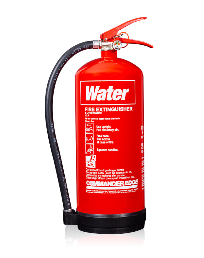CommanderEDGE 6ltr Water Fire Extinguisher