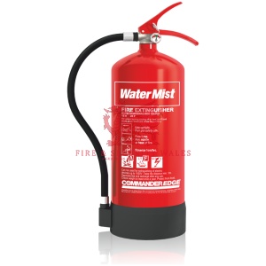 NEW CommanderEDGE 6ltr Water Mist Fire Extinguisher