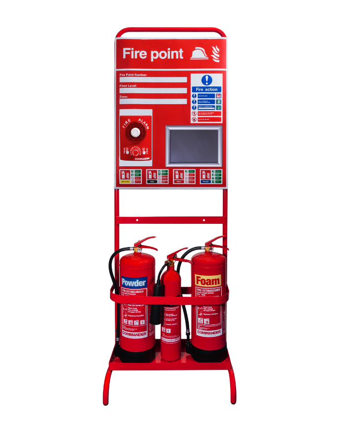 Flat-pack Construction Fire Point Stand Bundle 1