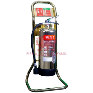 Single Tubular Extinguisher Stand Polished Gold