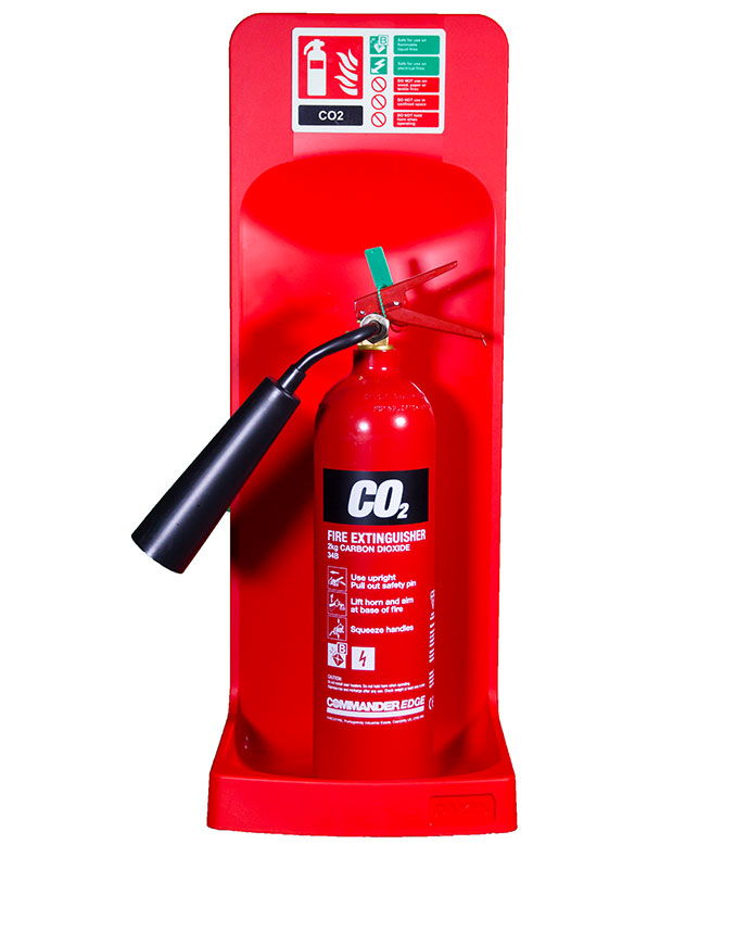 Commander Single Extinguisher Stand Red