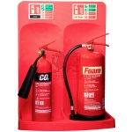 Commander Double Extinguisher Stand Red