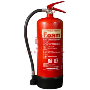 Commander 6ltr Foam Pre-filled Low Freeze Additive Fire Extinguisher