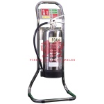 Single Tubular Chrome Fire Extinguisher Stand