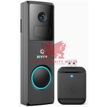 1080P Full HD Wireless Doorbell Camera, 148° Field Of View, 4800mAh Battery Powered, Motion Detection, Two-Way Audio, Cloud & TF Card Storage, Works With Alexa