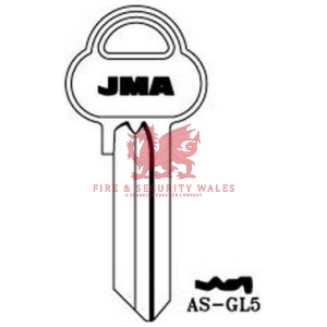 JMA AS-GL5 Cylinder Key Blank - GLR for Assa®