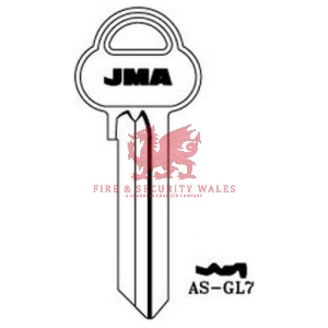 JMA AS-GL7 Cylinder Key Blank for Assa®