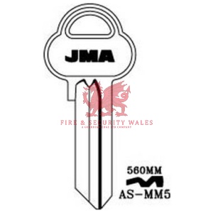 JMA AS-MM5 Cylinder Key Blank for Assa®