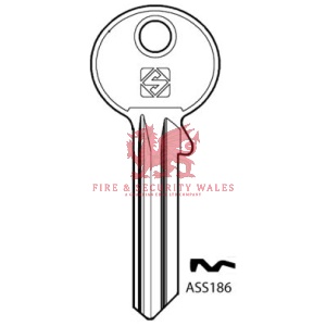 Silca ASS 186 Cylinder Key Blank for Assa®