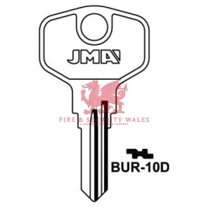 JMA BUR-10D Cylinder Key Blank for Burg®