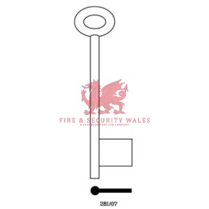 Pin Latch 1/2 Bit Key Blank - 7G