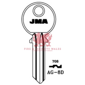 JMA AG-8D Cylinder Key Blank for Aguia®