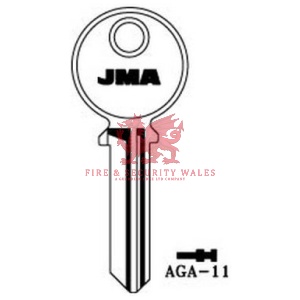 JMA Cylinder Key Blank AGA-11 for AGA®