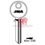 JMA Cylinder Key Blank AGA-14D for AGA®