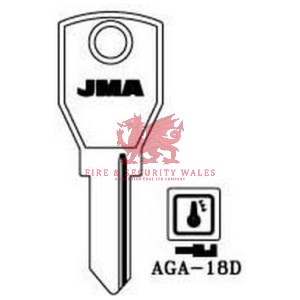 JMA Cylinder Key Blank AGA-18D for AGA®