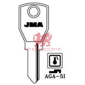 JMA Cylinder Key Blank AGA-5I for AGA®