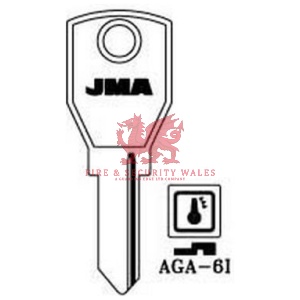 JMA Cylinder Key Blank AGA-6I for AGA®