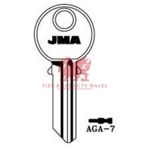 JMA Cylinder Key Blank AGA-7 for AGA®