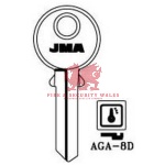 JMA Cylinder Key Blank AGA-8D for AGA®