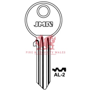 JMA AL-2 Cylinder Key Blank for Asec®