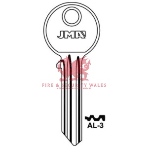 JMA AL-3 Cylinder Key Blank for Asec®