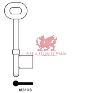 Universal 183/03.5 Mortice Key Blank - 3.5G