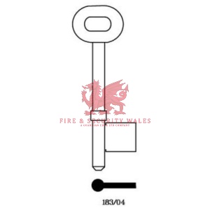 Universal 183/04 Mortice Key Blank - 4G