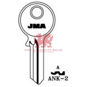 JMA ANK-2 Cylinder Key Blank for Ankerslot®