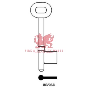 Universal 183/05.5 Mortice Key Blank - 5.5G