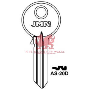 JMA AS-20D Cylinder Key Blank for Assa®