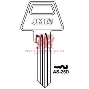 JMA AS-25D Cylinder Key Blank - TM for Assa®