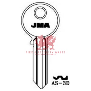 JMA AS-3D Cylinder Key Blank for Assa®