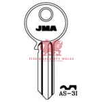 JMA AS-3I Cylinder Key Blank for Assa®