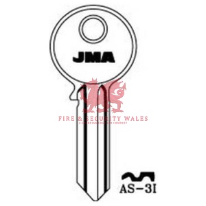 JMA AS-3I Cylinder Key Blank for Assa®