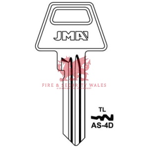 JMA AS-4D Cylinder Key Blank - TL for Assa®