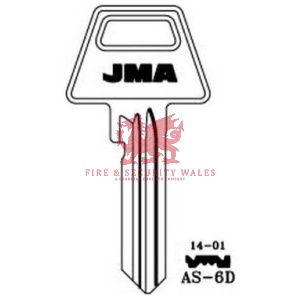 JMA AS-6D Cylinder Key Blank for Assa®