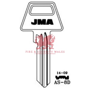 JMA AS-8D Cylinder Key Blank for Assa®