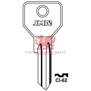 JMA CI-62 Cylinder Key Blank for Cisa®