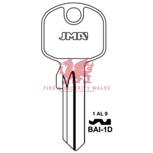 JMA BAI-1D Cylinder Key Blank for Basi®