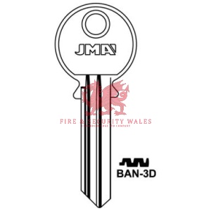 JMA BAN-3D Key Blank - (Thin) for Banham®