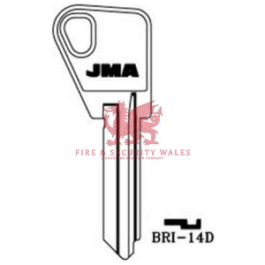 JMA BRI-14D Cylinder Key Blank for Bricard®