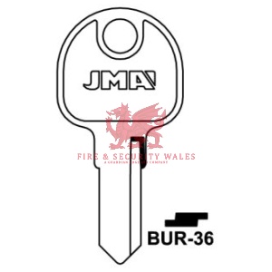 JMA BUR-36 Cylinder Key Blank for Burg®