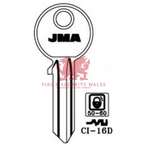 JMA CI-16D Cylinder Key Blank for Cisa®