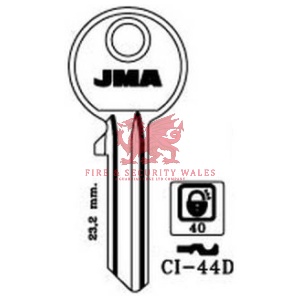 JMA CI-44D Cylinder Key Blank for Cisa®