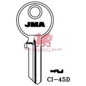 JMA CI-45D Cylinder Key Blank for Cisa®