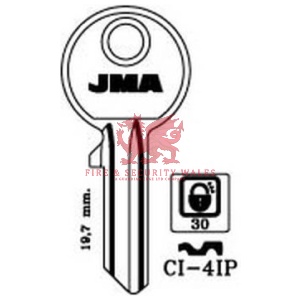 JMA CI-4IP Cylinder Key Blank for Cisa®