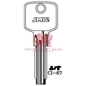 JMA CI-67 Cylinder Key Blank for Cisa®