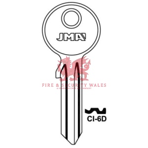 JMA CI-6D Cylinder Key Blank for Cisa®